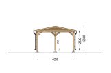 Carport aus Holz CLASSIC, 4x5.7 m specification 4