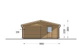 Carport aus Holz CLASSIC DUO PLUS 5,5 x 6 m mit Schuppen 2x6 m (44 mm) specification 3