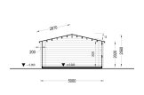 Gartenhaus aus Holz DREUX (44 mm), 5x5 m, 25 m² specification 6