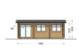 Gartenhaus aus Holz ELEONORA (34 mm), 6.6x3 m, 18 m² specification 2