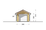 Holzgarage MIRA (66 mm + Holzverschalung), 3x5 m, 16 m² specification 2
