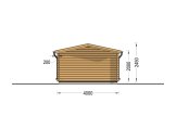 Gartenhaus aus Holz RENNES (34 mm), 4x3 m, 12 m² specification 4