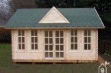 Gartenhaus aus Holz CLOCKHOUSE (Isoliert, 44+44 mm), 5,5x4 m, 22 m² customer 2