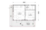 Gartenhaus aus Holz PREMIUM (34 mm + Holzverschalung), 6,5x4,5 m, 26 m² specification 1