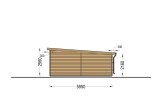 Holzgarage mit Flachdach MODERN (44 mm), 4x6 m, 24 m² specification 5
