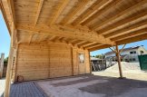 Carport aus Holz CLASSIC DUO PLUS 5,5 x 6 m mit Schuppen 2x6 m (44 mm) customer 3