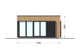 Gartenhaus aus Holz PREMIUM (34 mm + Holzverschalung), 5x4 m, 18 m² specification 2