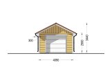Holzgarage MIRA (66 mm + Holzverschalung), 4x6 m, 20 m² specification 2