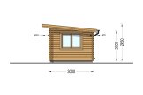 Gartenhaus aus Holz mit Flachdach DREUX F (34 mm), 4x3 m, 12 m² specification 5