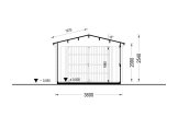 Holzgarage CLASSIC (34 mm), 3,6 x 5,4 m, 20 m² specification 6