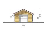 Holzgarage MIRA (66 mm + Holzverschalung), 5x6 m, 26 m² specification 2
