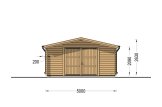 Holzgarage CLASSIC S (44 mm), 5x6 m, 30 m² specification 2