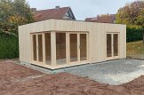 Kleines Holzhaus PREMIUM (Extra Isoliert, 34 mm + Holzverschalung), 6,5x4,5 m, 30 m² customer 1