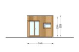 Gartenhaus aus Holz PREMIUM L S (Extra Isoliert, 34 mm + Holzverschalung), 3x1.5 m, 4.5 m² specification 2