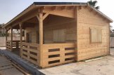 Kleines Holzhaus AMELIA (66 mm), 32 m² + 20 m² Terrasse customer 3