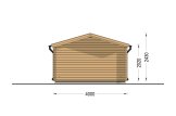 Gartenhaus aus Holz DREUX (44 mm), 4x4 m, 16 m² specification 4