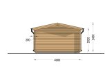 Gartenhaus aus Holz WISSOUS (44 mm), 4x3 m, 12 m² specification 4