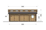 Doppelgarage aus Holz TWIN DUO (44 mm), 8x6 m, 48 m² specification 2