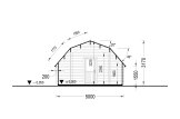 Holzgarage BARN (44 mm), 5x6 m, 30 m² specification 6