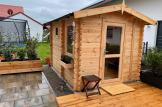Gartensauna ELDA (44 mm), 2x2 m, 4 m² customer 2