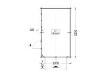 Holzgarage CLASSIC (34 mm), 3,2 x 5,2, 16 m² specification 1
