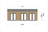 Holzhaus ANGELA (Isoliert, 44 mm + Holzverschalung, 50 m² specification 2