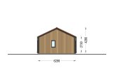Holzhaus NICOLE (PREMIUM Isoliert, 66 mm + Holzverschalung), 68 m² specification 3