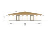 Holzhaus CARLOTA S (58 mm), 90 m² specification 2