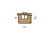 Gartenhaus aus Holz ELEONORA (44 mm), 6,6x3 m, 20 m² specification 3