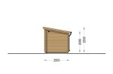 Gartensauna VIGOR (44 mm), 4.5x2.5 m, 4.9 m² specification 5