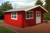 Gartenhaus aus Holz LILLE (Isoliert, 34+34 mm), 4x5 m, 20 m² customer 2