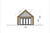 Kleines Holzhaus AGATA S (34 mm + Holzverschalung), 39 m² specification 3
