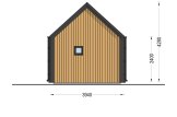 Kleines Holzhaus SALLY (Isoliert, 34 mm + Holzverschalung), 20 m² specification 4