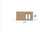 Kleines Holzhaus PREMIUM (Extra Isoliert, 34 mm + Holzverschalung), 6x5 m, 30 m² specification 5