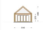 Kleines Holzhaus AGATA S (44 mm + Holzverschalung), 39 m² specification 3