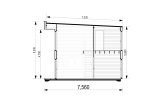 Holzhaus KAYA 4L (44 mm + Holzverschalung), 50 m² specification 7
