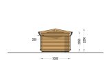 Gartenhaus aus Holz PETER (34 mm), 3x3 m, 9 m² specification 4