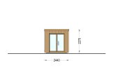 Gartensauna OKO (34 mm + Holzverschalung), 2.3x1.6 m, 2.7 m² specification 2