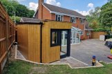 Gartenhaus aus Holz PREMIUM (Isoliert, 34 mm + Holzverschalung), 4,1x2,4 m, 10 m² customer 2