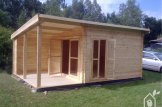 Gartenhaus aus Holz CARL (34 mm), 5x4 m, 20 m² + 8 m² Terrasse customer 1