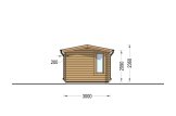 Gartenhaus aus Holz POOLHOUSE (44 mm), 4x3 m, 12 m² specification 3