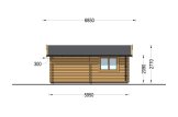 Doppelgarage aus Holz CLASSIC DUO (44 mm), 6x6 m, 36 m² specification 5