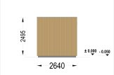 Gartensauna DELLA (34 mm + Holzverschalung), 2,6 x 2,6 m, 5 m² specification 4