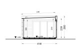 Gartenhaus aus Holz PREMIUM (34 mm + Holzverschalung), 5x4 m, 18 m² specification 6