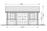 Gartenhaus aus Holz ROYAL S (44 mm), 5x5 m, 25 m² specification 2