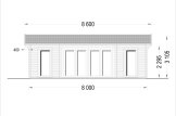 Kleines Holzhaus MILA (44 mm), 56 m² specification 2