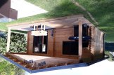 Gartenhaus aus Holz CAMILA (Isoliert, 44+44 mm), 6x6 m, 36 m² customer 2