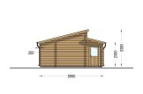 Doppelgarage aus Holz TWIN DUO (44 mm), 6x6 m, 36 m² specification 5