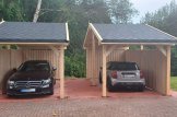 Carport aus Holz mit Seitenwand LUNA, 3,2 x 6 m customer 1
