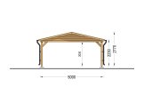 Carport aus Holz CLASSIC, 5x5.7 m specification 4